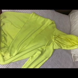 HIGHLIGHTER GREEN CHAMPION HOODIE